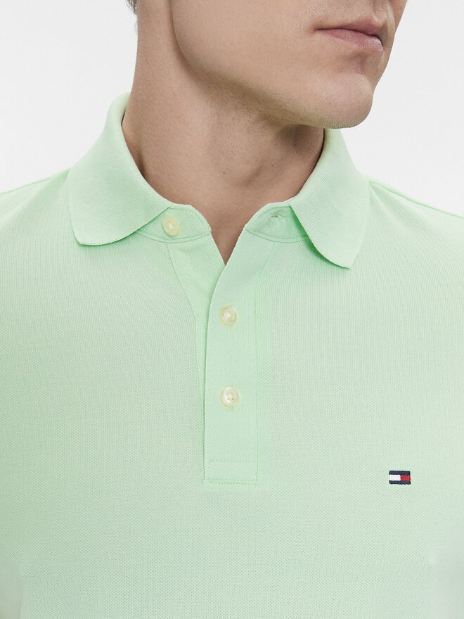 Tommy Hilfiger Tommy Hilfiger Pólóing 1985 MW0MW17771 Zöld Slim Fit