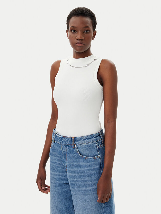HUGO HUGO Felső Delanive 50534050 Fehér Slim Fit