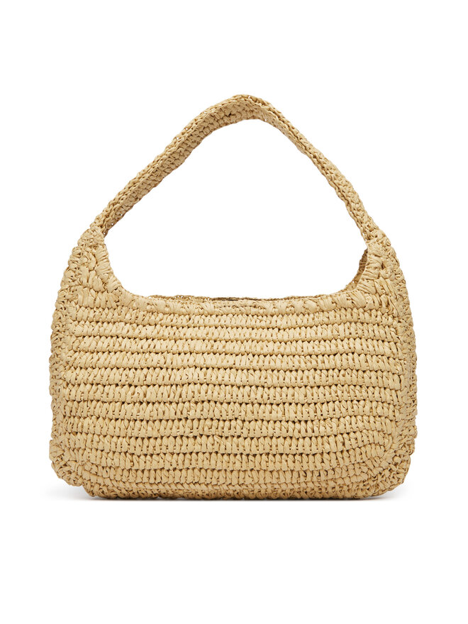 Calvin Klein Handtasche Calvin Klein Bold Ck Raffia Sm Shoulder Bag LV04F3449G Braun