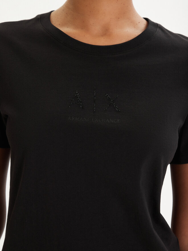 Armani Exchange Armani Exchange Футболка XW001459 AF10356 UC001 Чорний Regular Fit