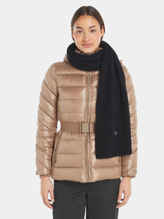 Calvin Klein Jeans Šál Calvin Klein Jeans Minimal Monogram Textured Scarf K60K611264 Černá