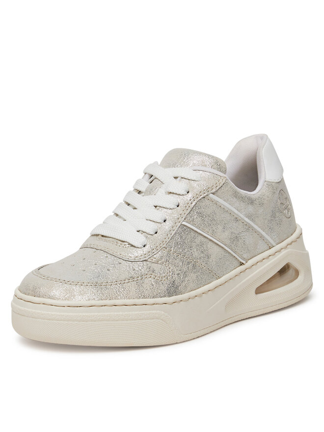 Rieker Sneakersy Rieker N6402-40 Strieborná
