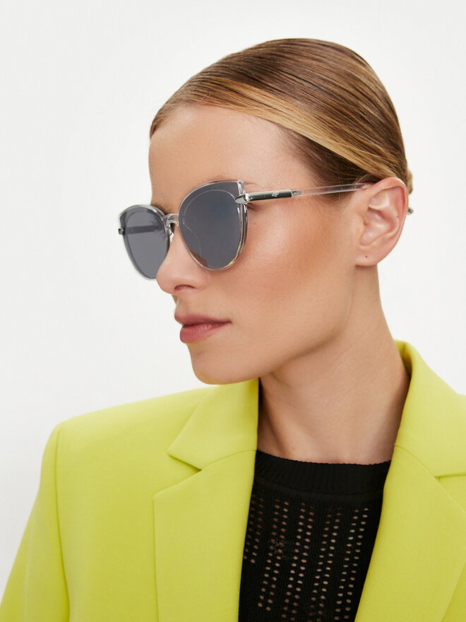 4F Sunčane naočale 4F 4FSS23ASUNU018 Srebrna