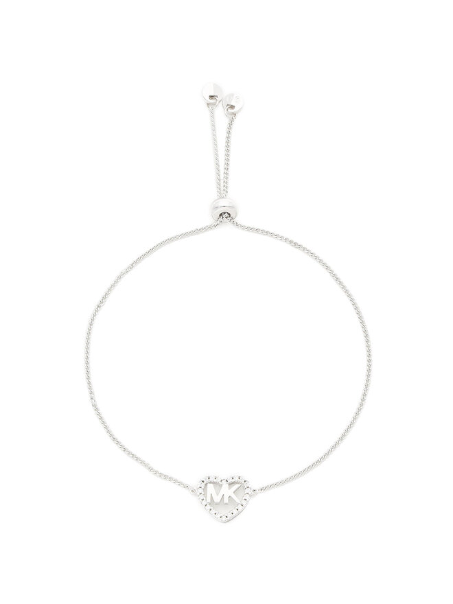 Michael Kors Armband Michael Kors Logo Heart Slider MKC1242AN040 Silberfarben
