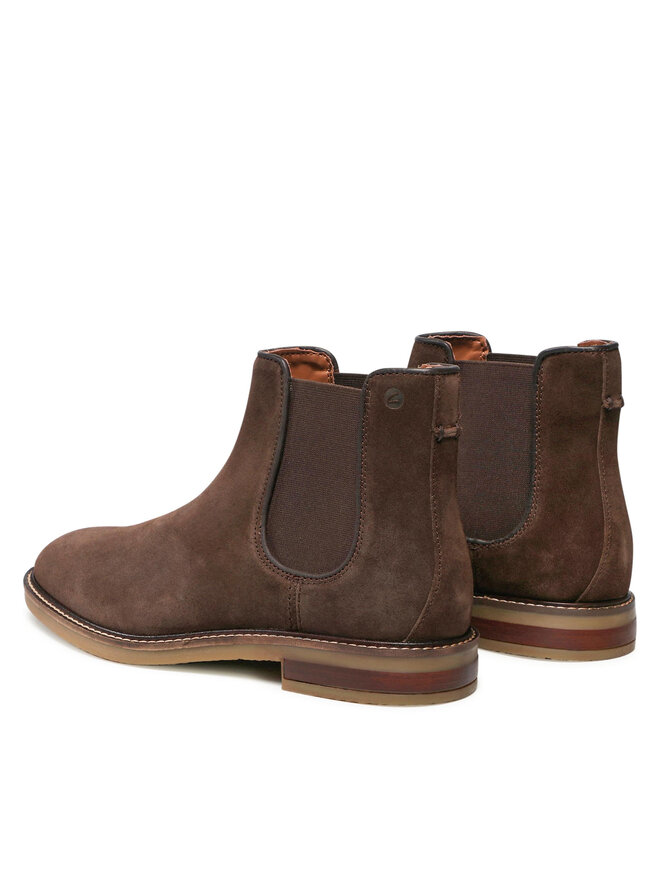 Clarks Μποτάκια με λάστιχο Clarks Jaxen Chelsea 261628067 Καφέ