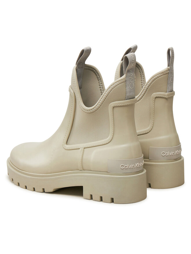 Calvin Klein Jeans Γαλότσες Calvin Klein Jeans Mid Rainboot Chelsea YW0YW01034 Γκρι