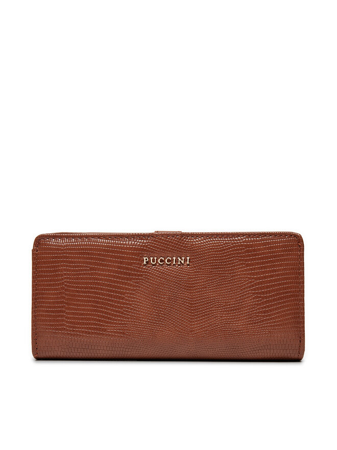 Puccini Duży Portfel Damski Puccini BLP837B Brązowy