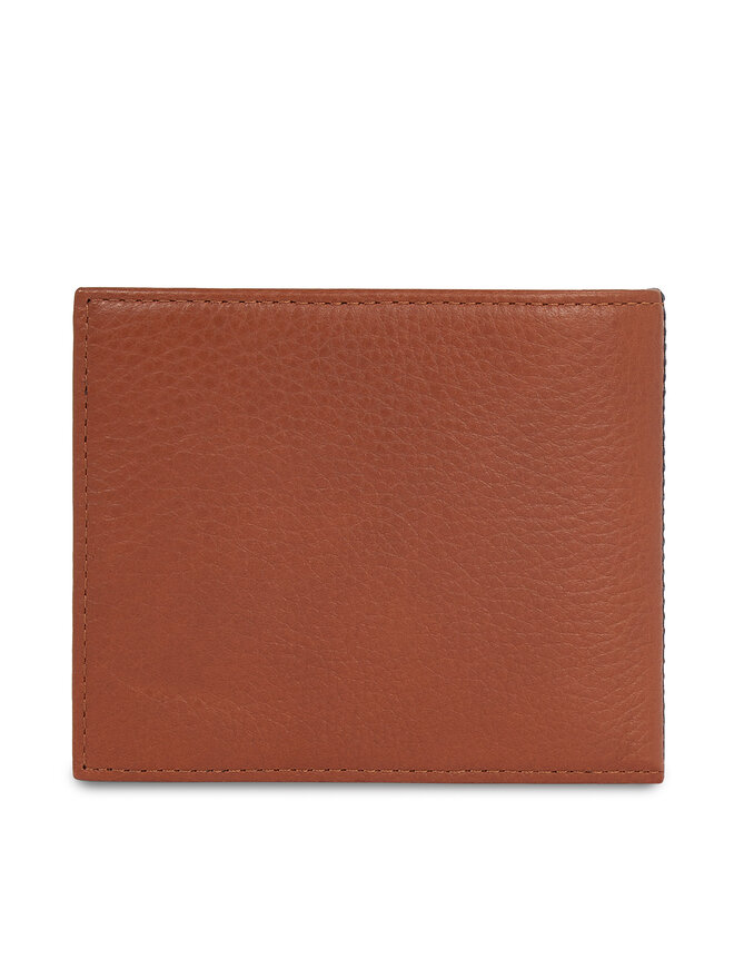 Tommy Hilfiger Portofel Mare pentru Bărbați Tommy Hilfiger Th Prem Leather Flap & Coin AM0AM12189 Maro