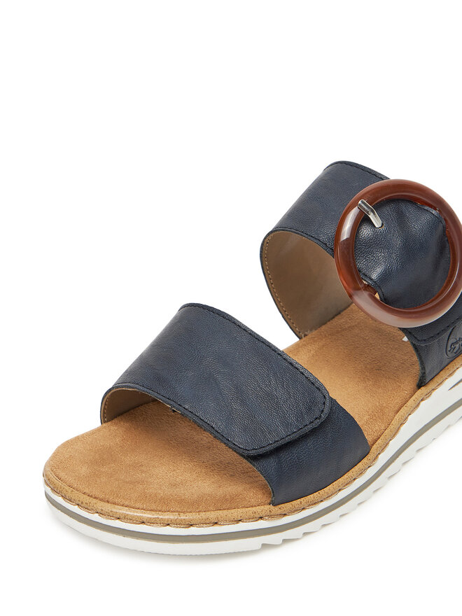 Rieker Pantoletten Rieker V0692-14 Dunkelblau