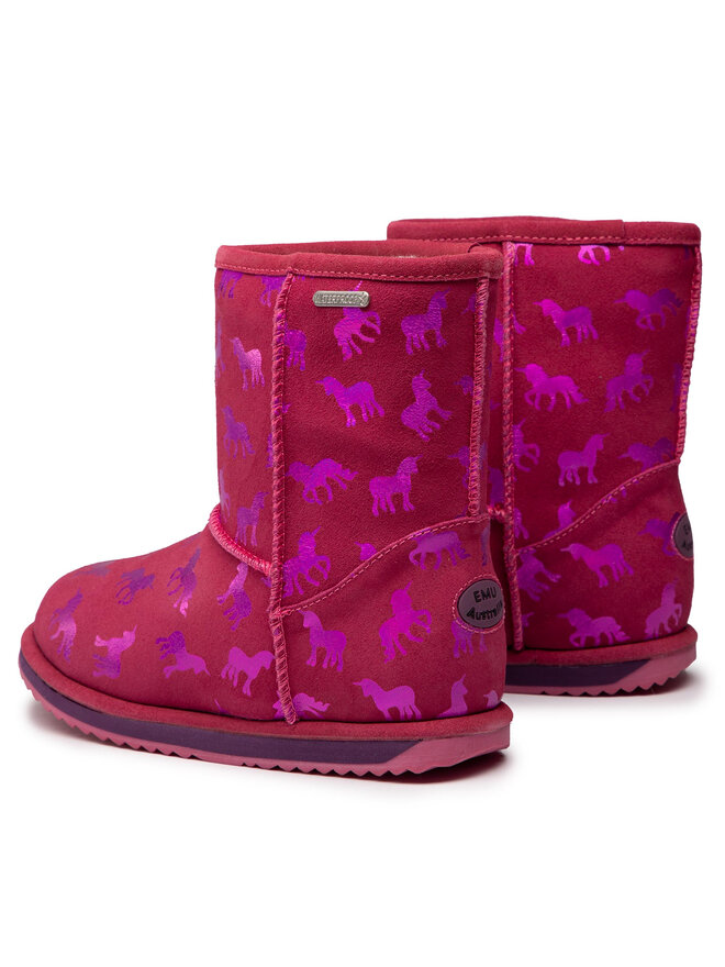 EMU Australia Cizme de zăpadă EMU Australia Rainbow Unicorn Brumby K12373 Roz