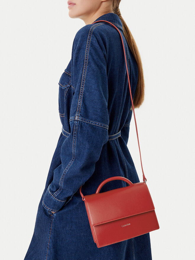 Calvin Klein Táska Calvin Klein Ck Linn Top Handle Crossbody K60K613162 Piros