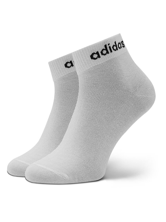 adidas Короткі шкарпетки adidas Think Linear Ankle Socks 3 Pairs IC1306 Сірий