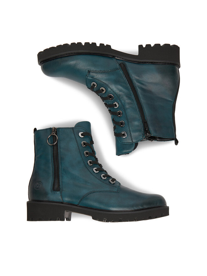 Remonte Schnürschuhe Remonte D8671-12 Türkisfarben