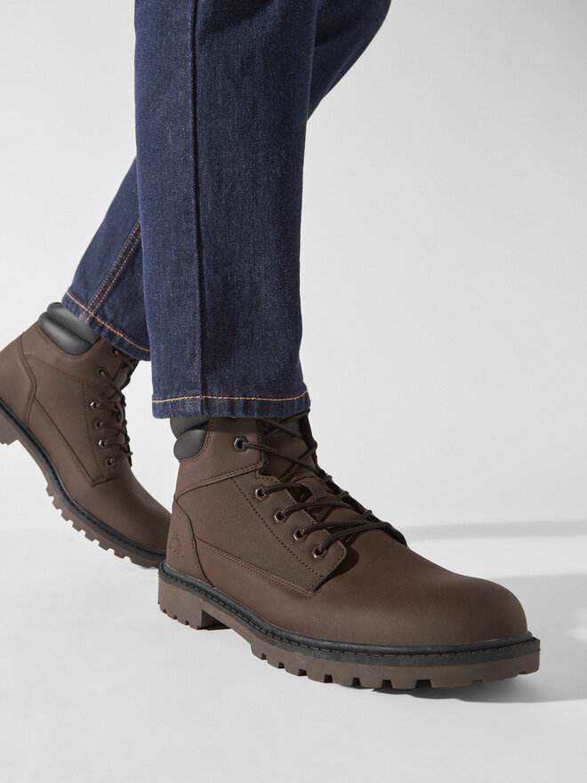 Kappa Schnürstiefeletten Kappa Logo Fillmore Md 371H3WW Braun