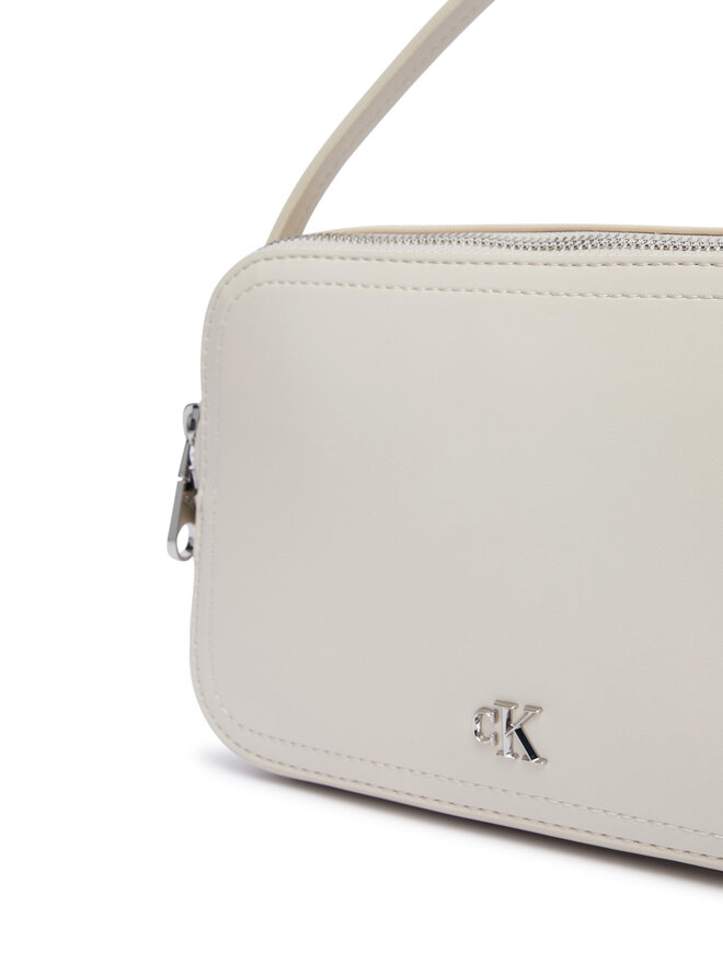 Calvin Klein Handtasche Calvin Klein Ck Hardware Camera Bag LV04F3678G Weiß