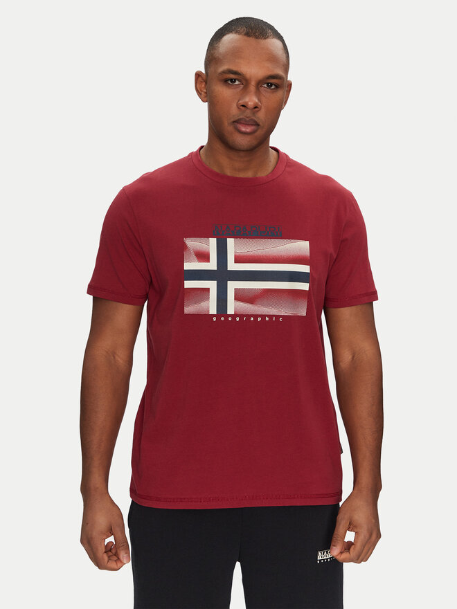 Napapijri Napapijri Camiseta S-Lari NP0A4IE5R1E1 Rojo Regular Fit