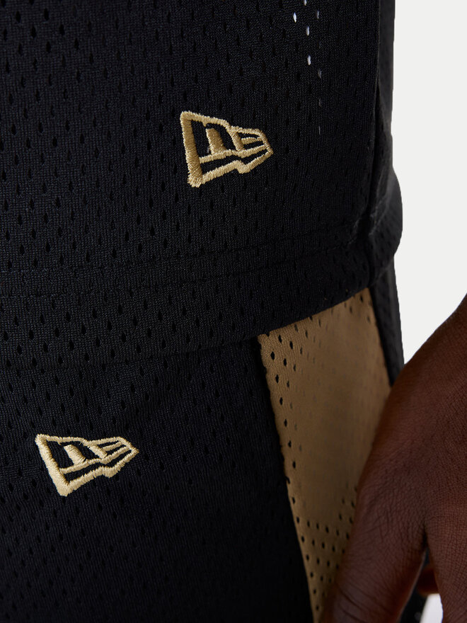 New Era New Era Marškinėliai Saf49E Mesh Graphic Jersey 60596390 Juoda Regular Fit