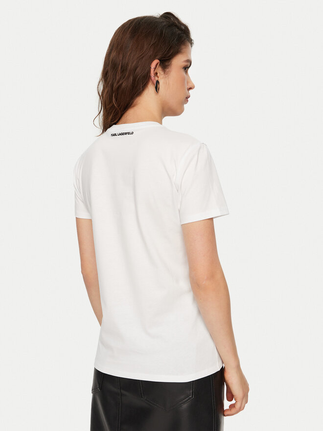 KARL LAGERFELD KARL LAGERFELD T-Shirt A1W17117 Λευκό Regular Fit