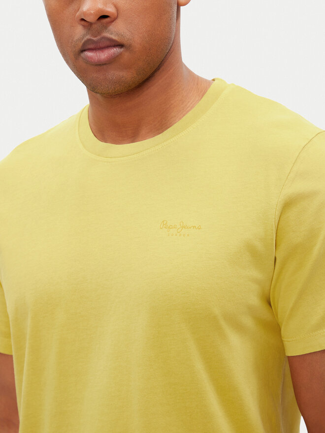 Pepe Jeans Pepe Jeans Majica Jacko PM508664 Rumena Regular Fit