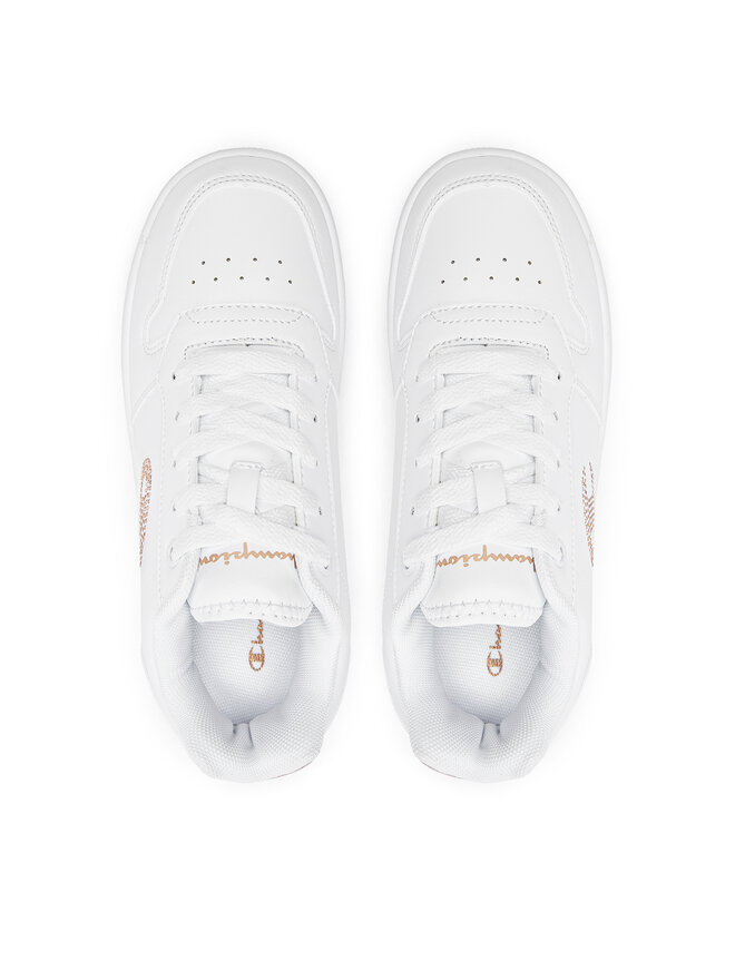 Champion Sneakersy Champion Rebound Platform Glitter G Gs Low Cut Shoe S32872-CHA-WW008 Biela