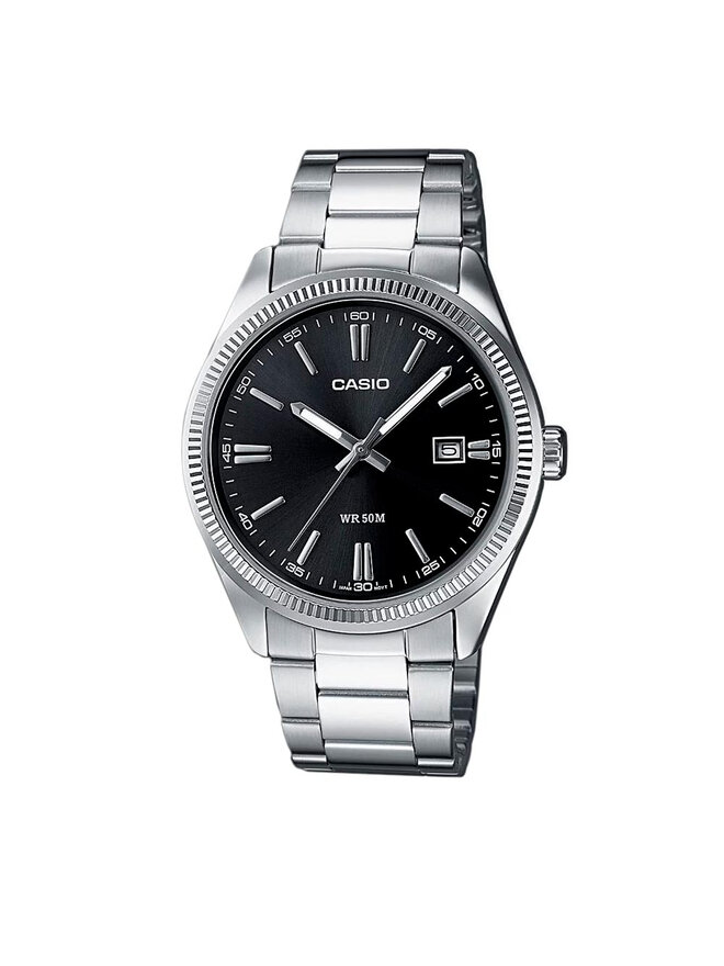 Casio Zegarek Casio MTP-1302D-1A1VEF Srebrny