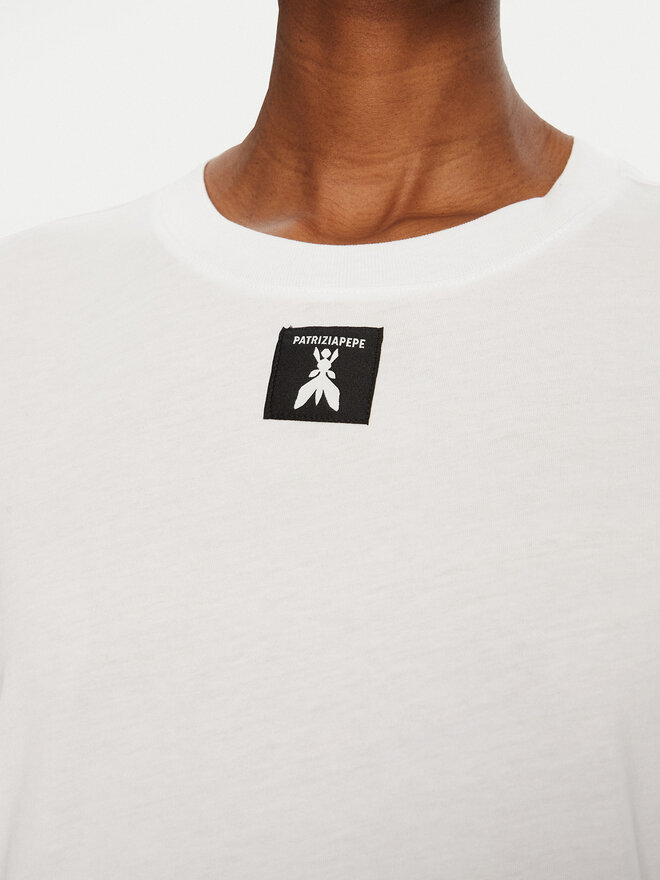 Patrizia Pepe Patrizia Pepe Camiseta 8M1612/J089-W103 Blanco Regular Fit