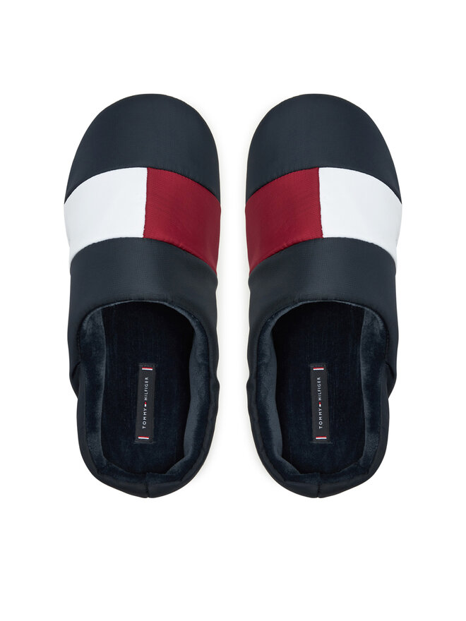 Tommy Hilfiger Papuče Tommy Hilfiger Flag House Shoe FM0FM05228 Tamnoplava