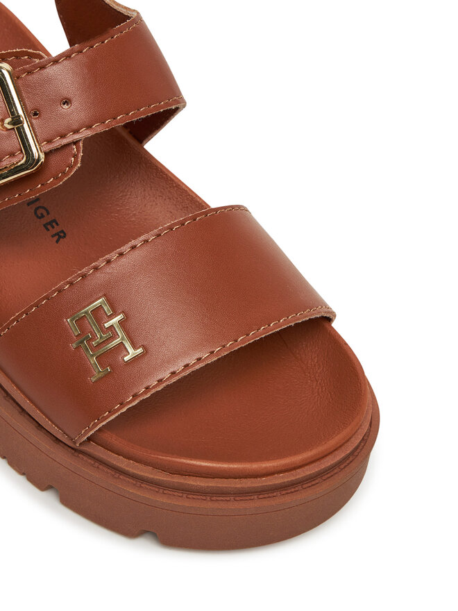 Tommy Hilfiger Sandale Tommy Hilfiger T3A2-33785-0326 M Smeđa