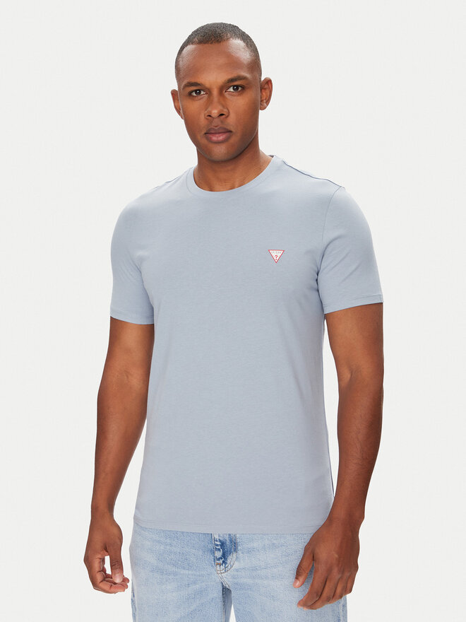 Guess Guess Majica M2YI36 I3Z14 Modra Slim Fit