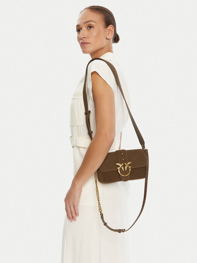 PINKO Bolso PINKO Love One Mini Slouchy Fl PE 25 PLTT 104340 A2CC Marrón