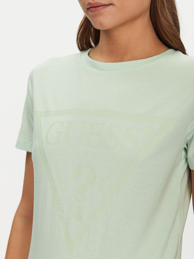 Guess Guess T-Shirt V2YI07 K8HM0 Grün Regular Fit