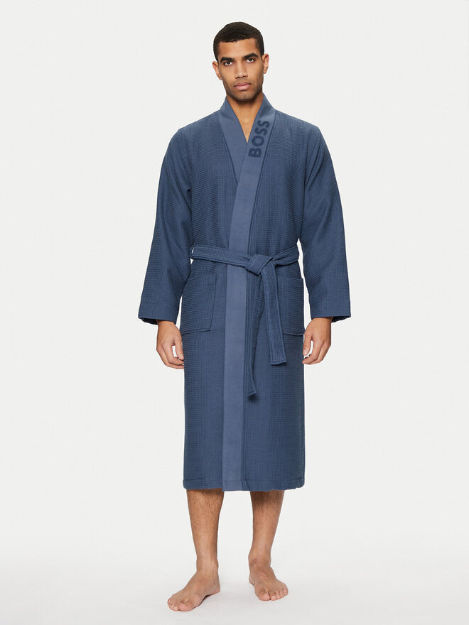 BOSS BOSS Bademantel Waffle 50469787 Blau