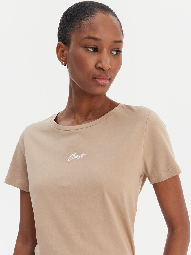 BOSS BOSS T-Shirt Elove 50554696 Beige Regular Fit