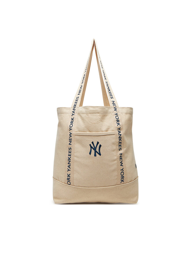 New Era Torebka New Era New York Yankees MLB Strap Canvas Tote 60595127 Beżowy