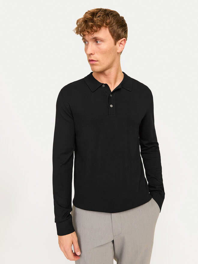 Jack&Jones Jack&Jones Polo marškinėliai William 12259650 Juoda Regular Fit