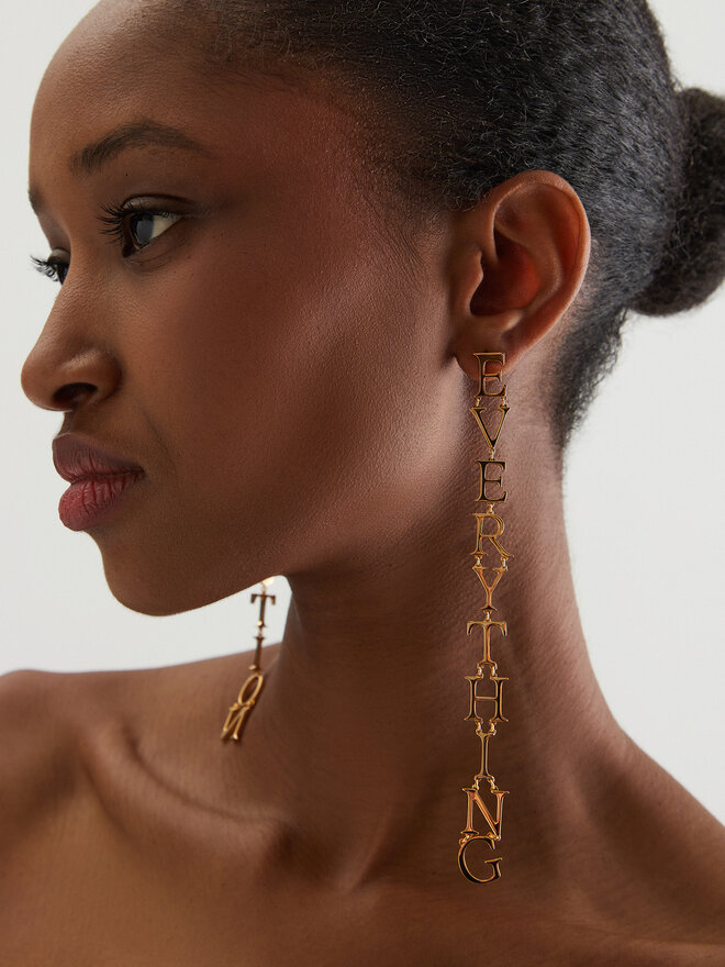 Off-White Ohrringe Off-White OWOD203S23MET0017600 Goldfarben