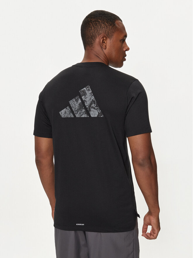adidas adidas Marškinėliai Workout Logo IT2124 Juoda Regular Fit