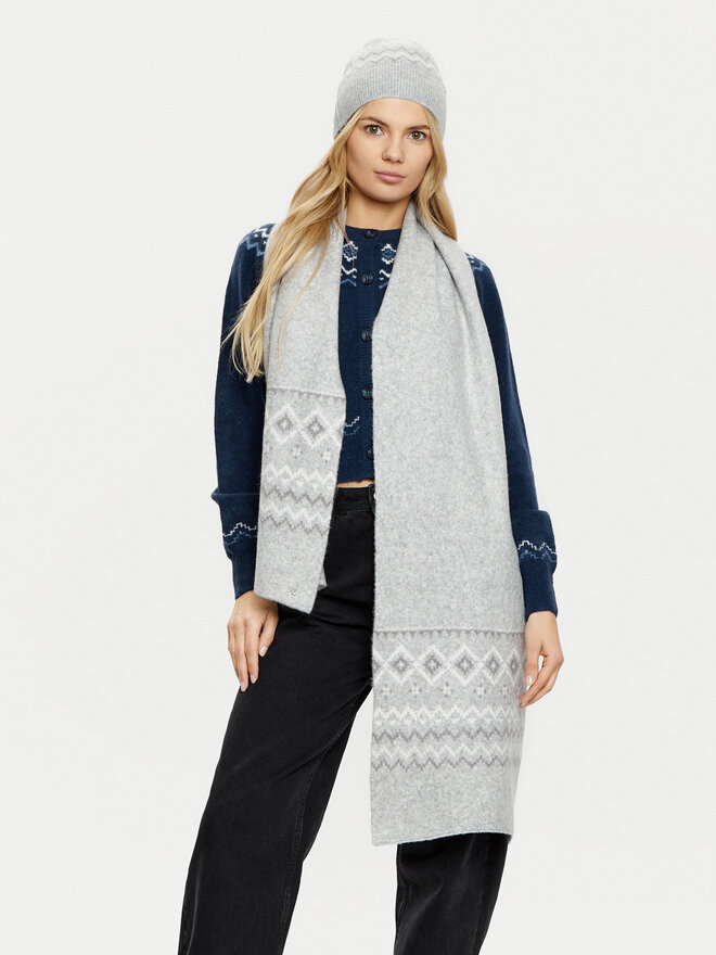 Guess Комплект шапка и шал тип комин Guess W5PZ18 Z3LQ0 Сив