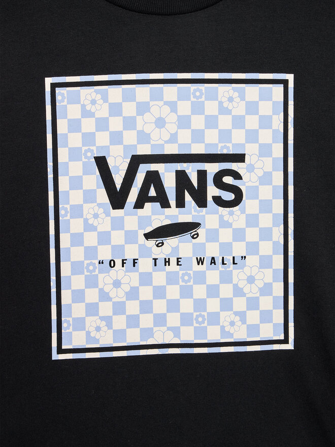 Vans Vans Marškinėliai Box Fill Floral Crew VN00078E Juoda Regular Fit