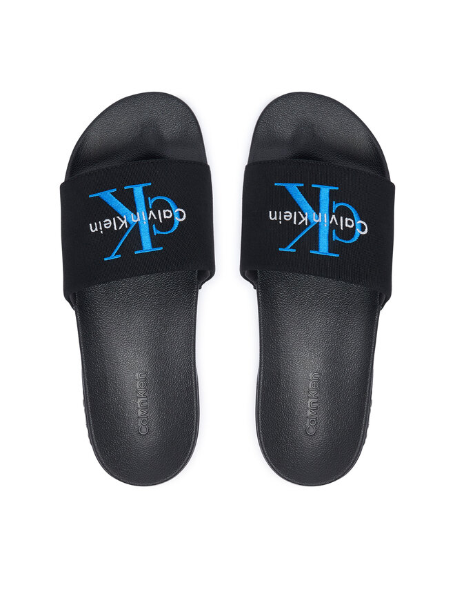Calvin Klein Pantoletten Calvin Klein Ee Slide Cv YM0YM01393 Schwarz