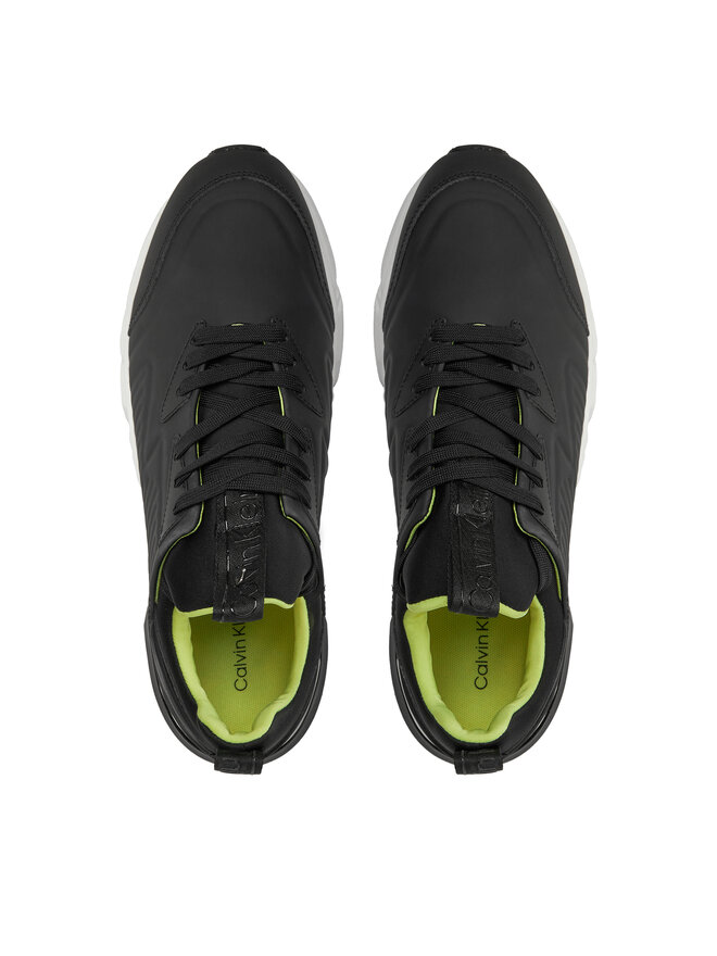 Calvin Klein Снікерcи Calvin Klein Low Top Lace Up Lth HM0HM00317 Чорний