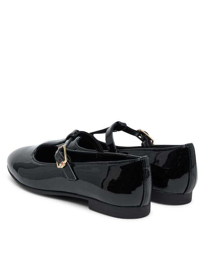 Tommy Hilfiger Pantofi Tommy Hilfiger Ballerina T3A3-34000-0774 S Negru