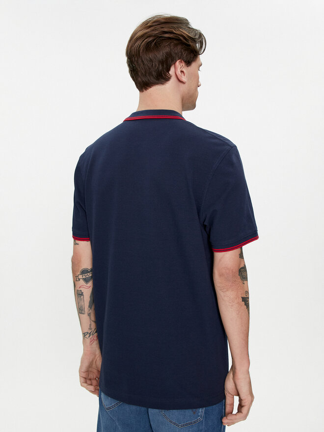 Wrangler Wrangler Poloshirt 112350403 Dunkelblau Regular Fit