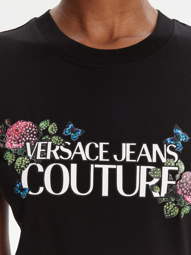 Versace Jeans Couture Versace Jeans Couture Camiseta 79HAHB00 CJB01 Negro Regular Fit