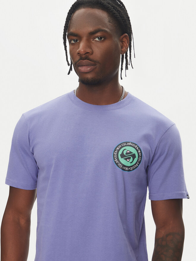 Quiksilver Quiksilver Marškinėliai Circle Back Ss EQYZT08054 Violetinė Regular Fit