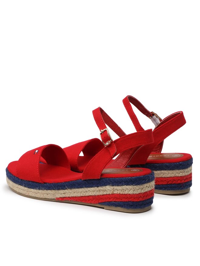 Tommy Hilfiger Espadrilles Tommy Hilfiger Rope Wedge T3A7-32778-0048300 S Rot