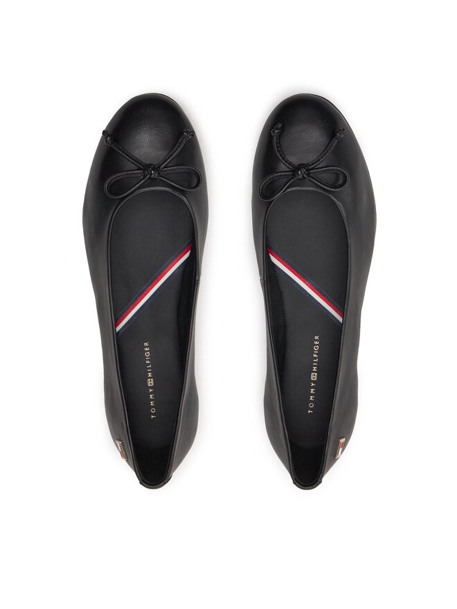 Tommy Hilfiger Balerīnas Tommy Hilfiger Essential Chic Ballerina FW0FW08059 Melns
