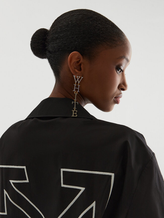 Off-White Сережки Off-White OWOD207S23MET0028445 Золотий