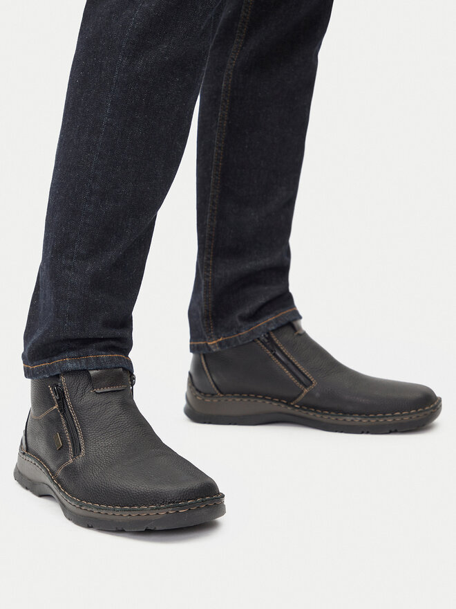 Rieker Botines planos Rieker 05398-00 Negro
