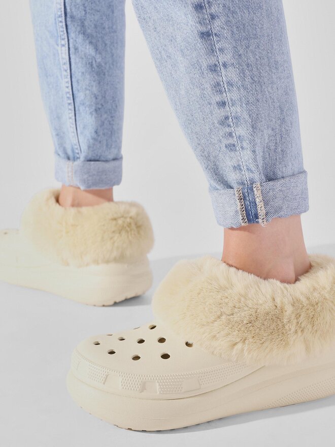 Crocs Papucs Crocs Crocs Furever Crush Clog 208446 Bézs